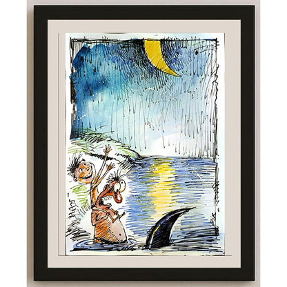 Viacheslav Bibishel 29x21cm Orijinal Karikatür BOD05263