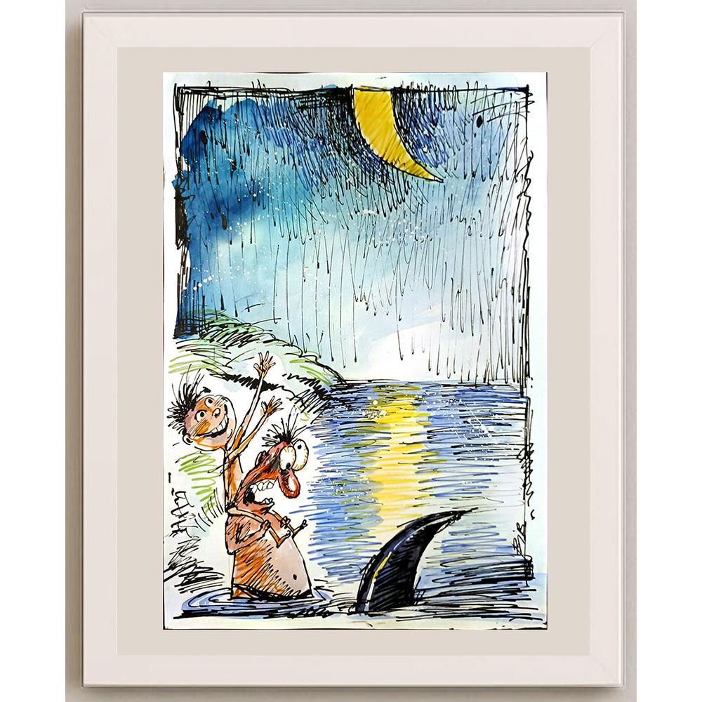 Viacheslav Bibishel 29x21cm Orijinal Karikatür BOD05263