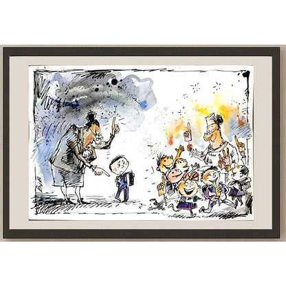Viacheslav Bibishel 29x21cm Orijinal Karikatür BOD05265
