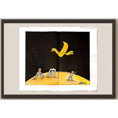 Zhang Yaming 35x33cm Orijinal Karikatür BOD05266