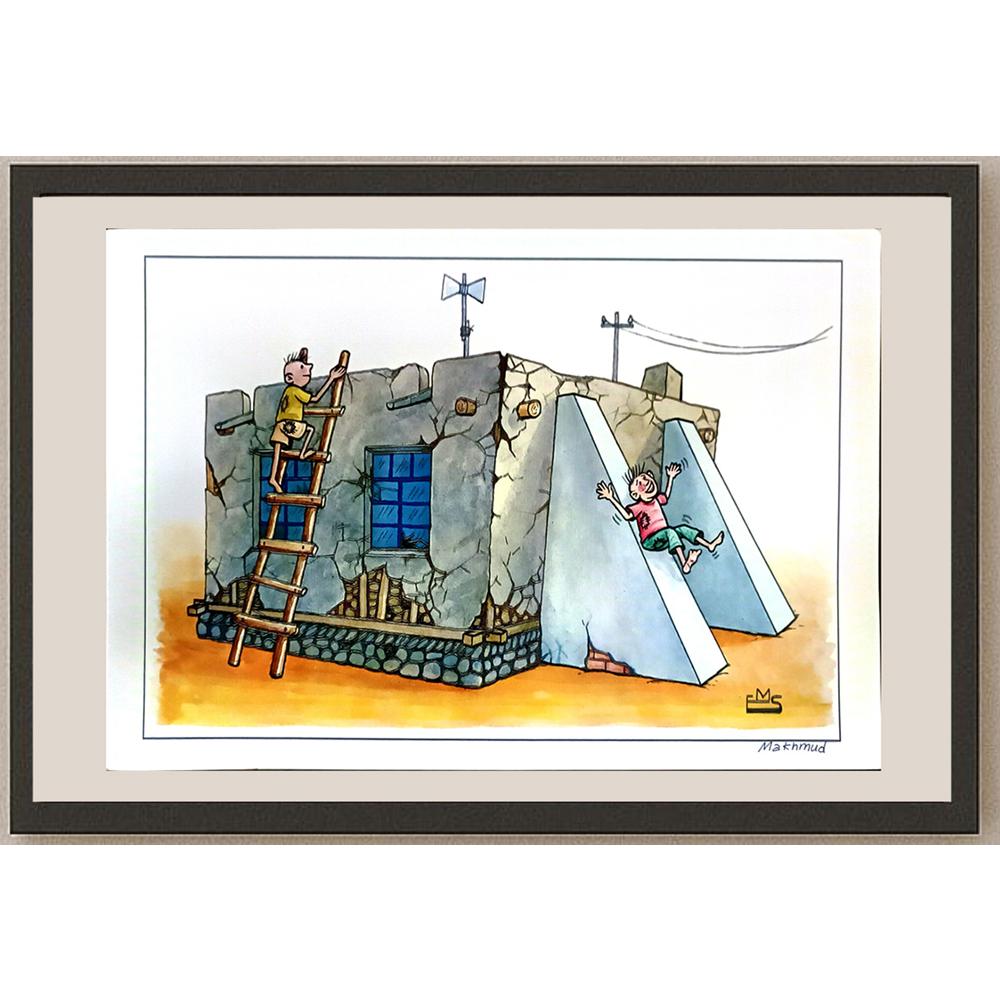 Eshonkulov Maxmudjon 29x21cm Orijinal Karikatür BOD05272