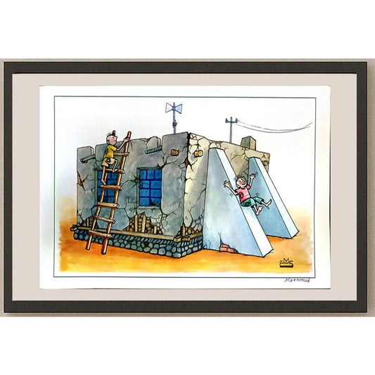 Eshonkulov Maxmudjon 29x21cm Orijinal Karikatür BOD05272