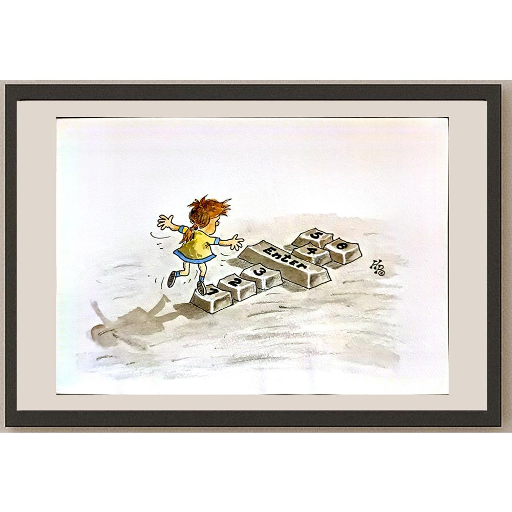 Irien Trendafilov 29x21cm Orijinal Karikatür BOD05277