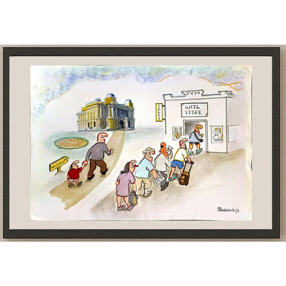 Bacoulis Serafim 43x30cm Orijinal Karikatür BOD05283