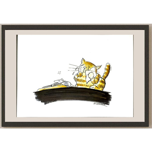 Luc Desheemaeker 29x21cm Orijinal Karikatür BOD05290