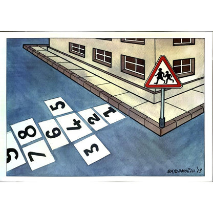 Recep Bayramoğlu 29x21cm Orijinal Karikatür BOD05293