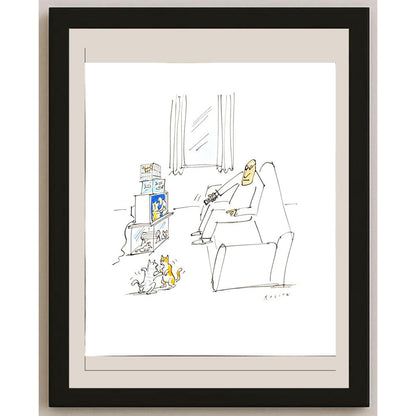Werner Rollow 35x30cm Orijinal Karikatür BOD05296
