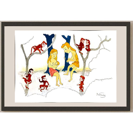 Harumi Imahase 29X21cm Orijinal Karikatür BOD05298