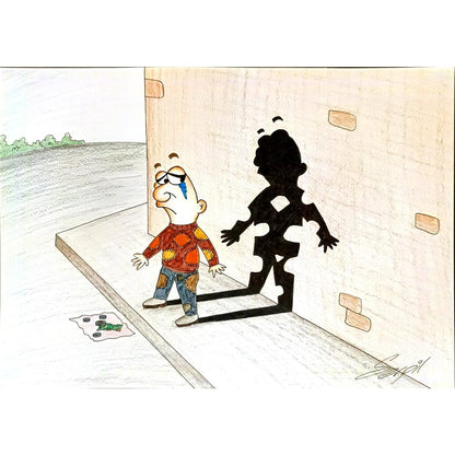 Serpil Dilekçi 35x25cm Orijinal Karikatür BOD05304