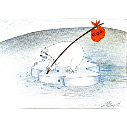 Serpil Dilekçi 35x25cm Orijinal Karikatür BOD05305