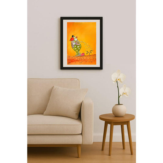 Fahri Eyican 35x25cm Orijinal Karikatür BOD05307