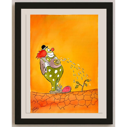 Fahri Eyican 35x25cm Orijinal Karikatür BOD05307