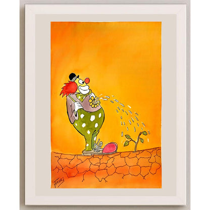 Fahri Evican 35x25cm Orijinal Karikatür BOD05307