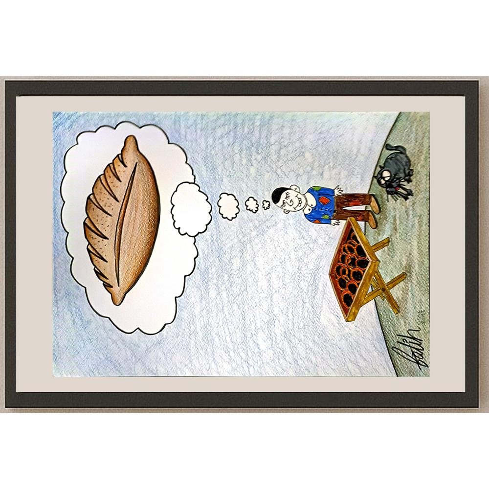 Fatih Dilekçi 35x25cm Orijinal Karikatür BOD05310
