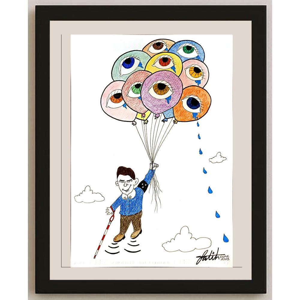 Fatih Dilekçi 35x25cm Orijinal Karikatür BOD05311