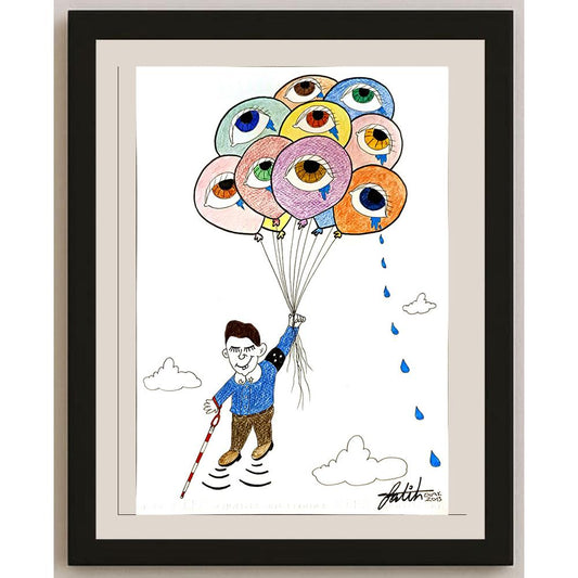 Fatih Dilekçi 35x25cm Orijinal Karikatür BOD05311