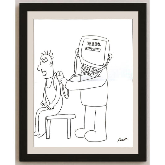 Paşa Uyguntüzer 43x30cm Orijinal Karikatür BOD05312