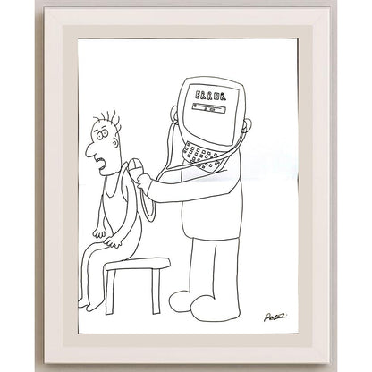 Paşa Uyguntüzer 43x30cm Orijinal Karikatür BOD05312