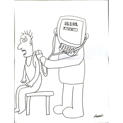 Paşa Uyguntüzer 43x30cm Orijinal Karikatür BOD05312