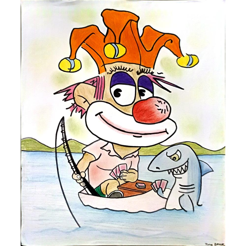 Tuna Bayuk 35x25cm Orijinal Karikatür BOD05314