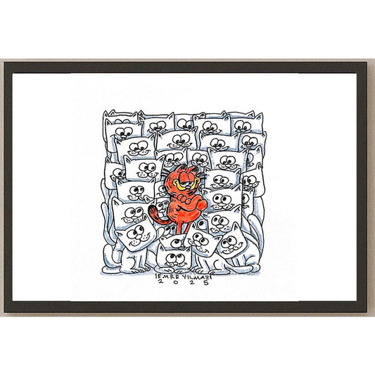 Emre Yılmaz 20x20cm Garfield Orijinal Karikatür BOD05325