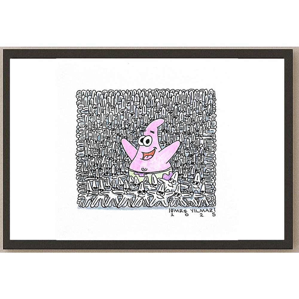 Emre Yılmaz 20x20cm Patrick Orijinal Karikatür BOD05326