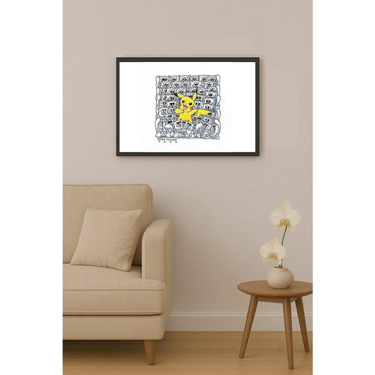 Emre Yılmaz 20x20cm Pikachu Orijinal Karikatür BOD05327