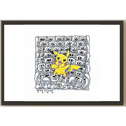 Emre Yılmaz 20x20cm Pikachu Orijinal Karikatür BOD05327
