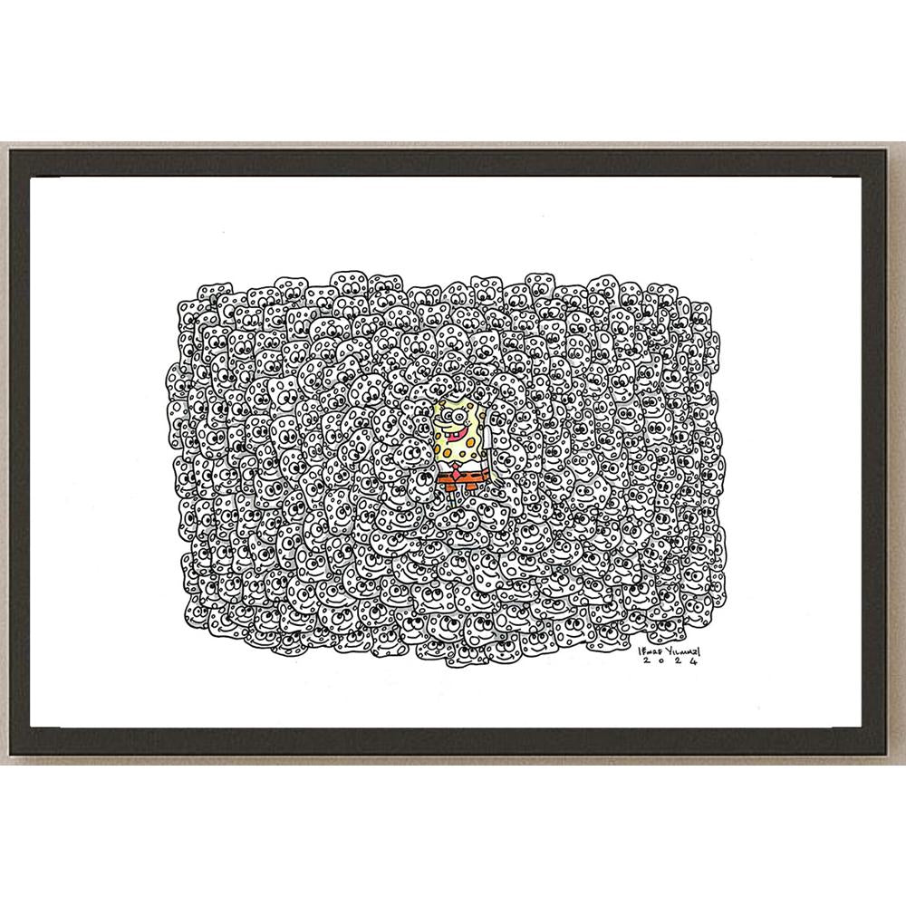 Emre Yılmaz 43x30cm Sponge Bob Orijinal Karikatür BOD05330