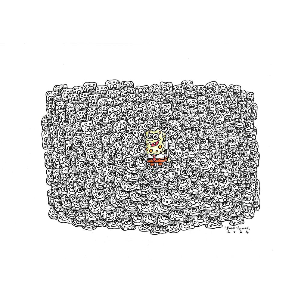 Emre Yılmaz 43x30cm Sponge Bob Orijinal Karikatür BOD05330