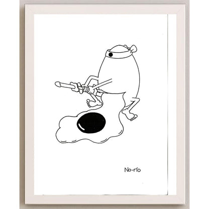 Norio Yamanoi 29x21cm Orijinal Karikatür BOD05339