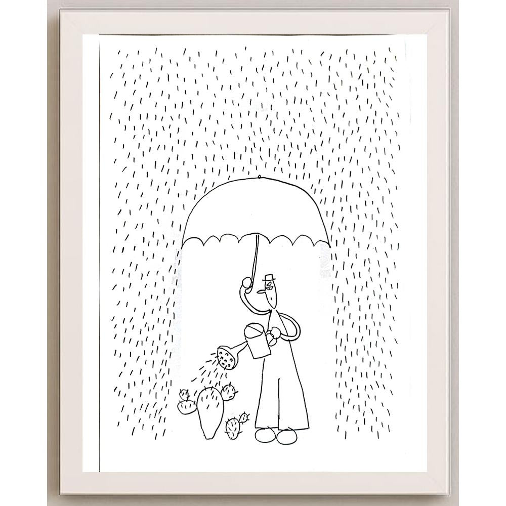 Minoru Tanaka 29x21cm Orijinal Karikatür BOD05340