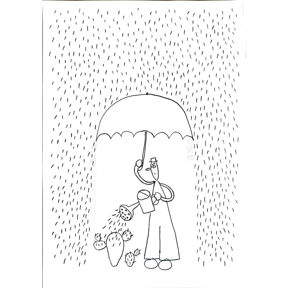 Minoru Tanaka 29x21cm Orijinal Karikatür BOD05340