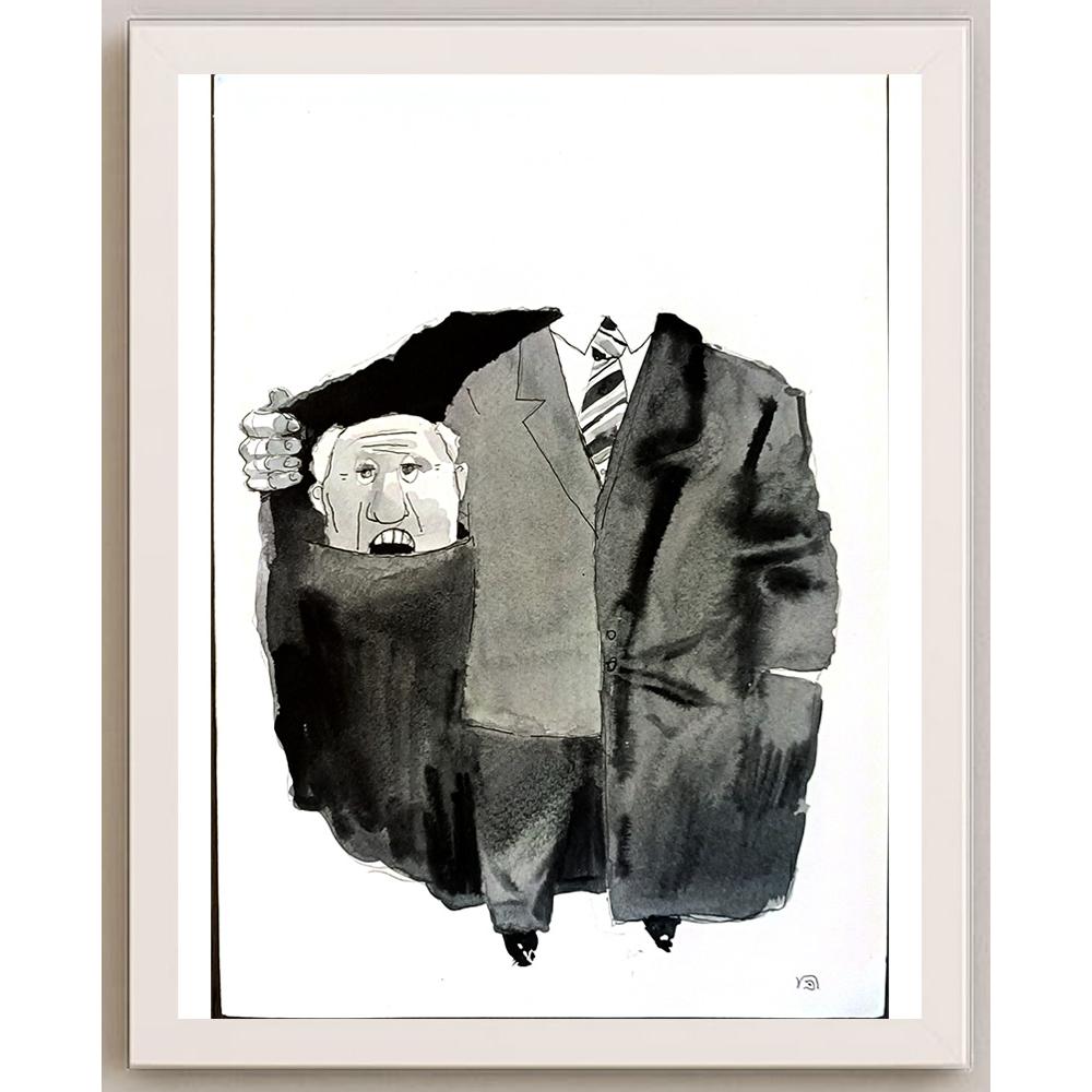 Boris Khenkin 29x21cm Orijinal Karikatür BOD05342