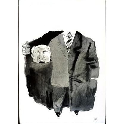 Boris Khenkin 29x21cm Orijinal Karikatür BOD05342