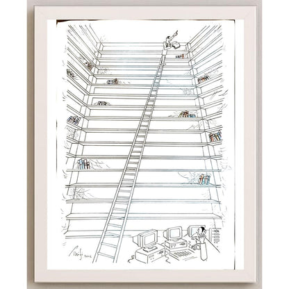 Bossens Philippe 33x23cm Orijinal Karikatür BOD05343