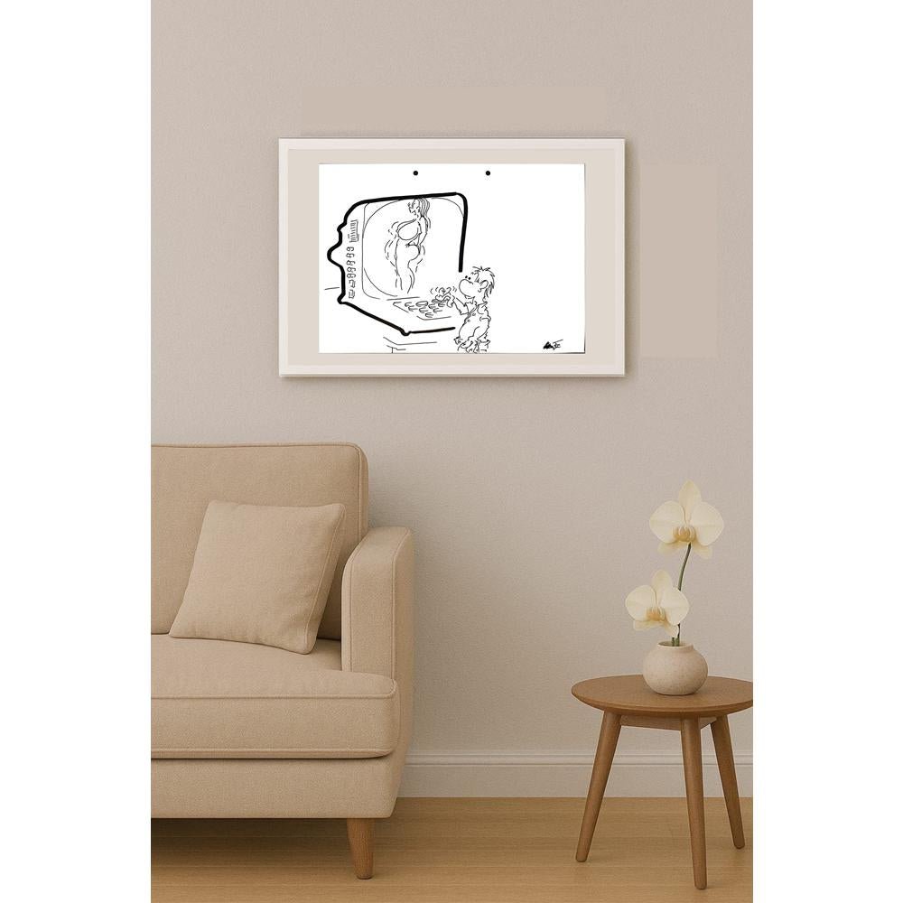 Branko Premuzic 29x21cm Orijinal Karikatür BOD05347