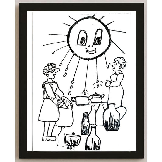 Elena Gutman 29x21cm Orijinal Karikatür BOD05351