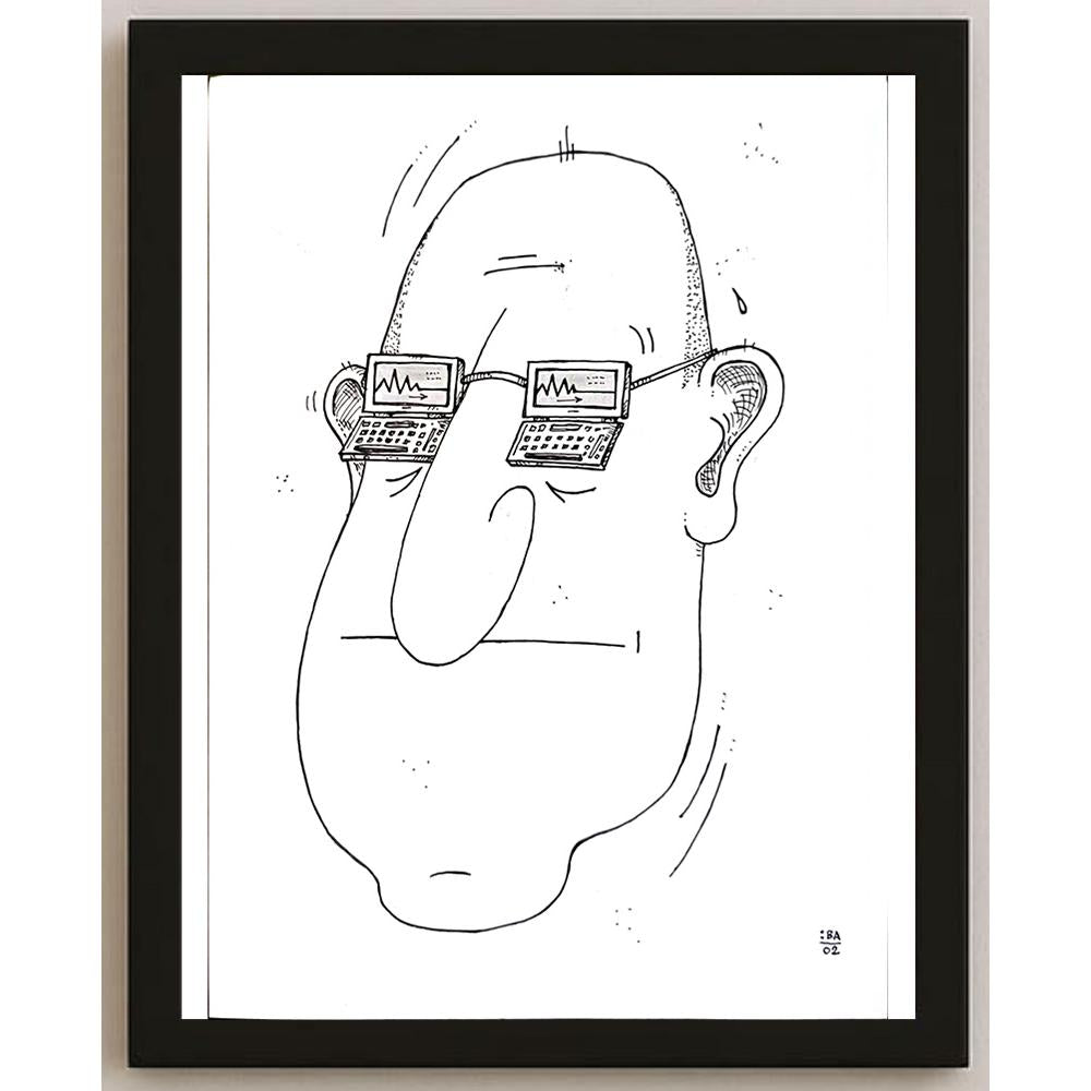 Vladimir Kuba 29x21cm Orijinal Karikatür BOD05356