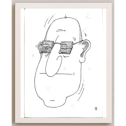 Vladimir Kuba 29x21cm Orijinal Karikatür BOD05356
