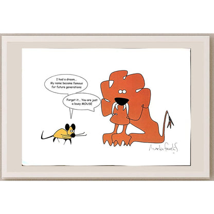 Martin Andres Favelis 29x21cm Orijinal Karikatür BOD05357