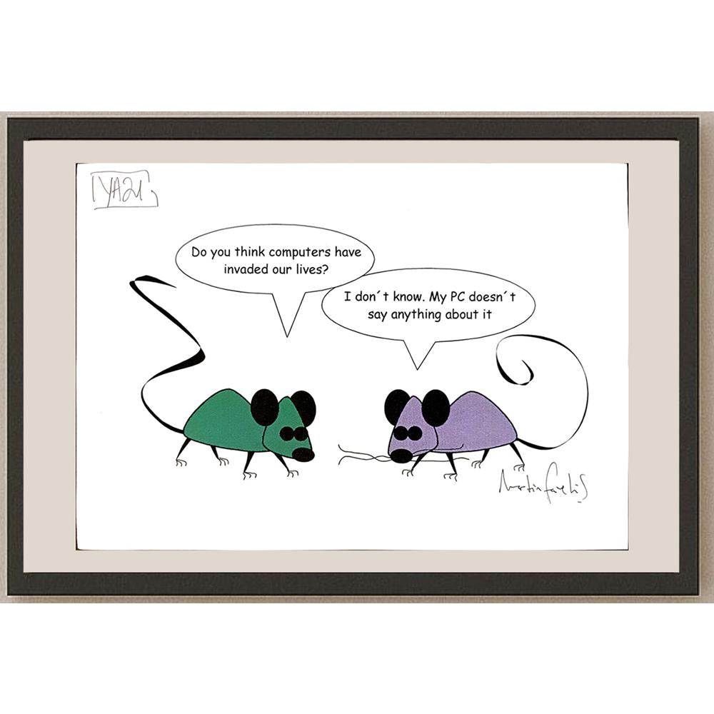 Martin Andres Favelis 29x21cm Orijinal Karikatür BOD05358