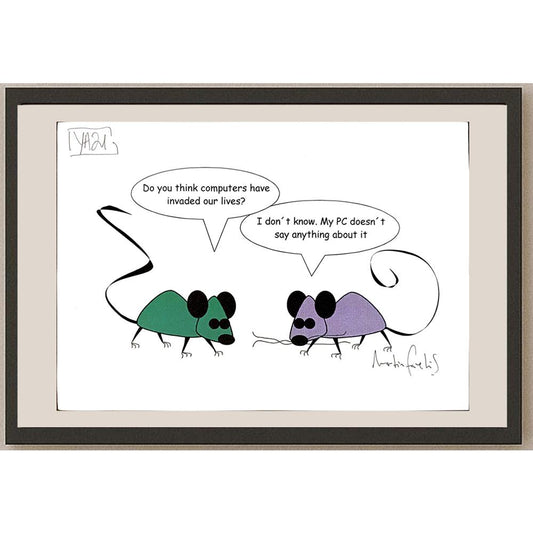 Martin Andres Favelis 29x21cm Orijinal Karikatür BOD05358
