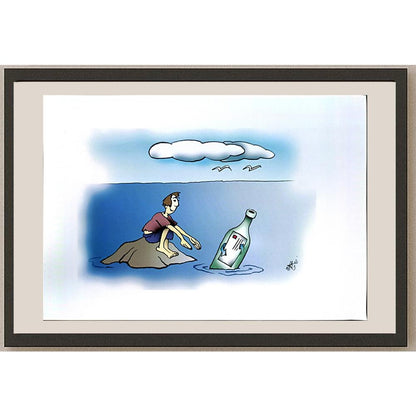 Nikola Otas 29x21cm Orijinal Karikatür BOD05364