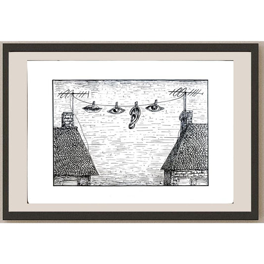Dusan Ludwig 28x24cm Orijinal Karikatür BOD05366