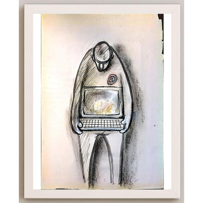 Mehdi Divandari 29x21cm Orijinal Karikatür BOD05368