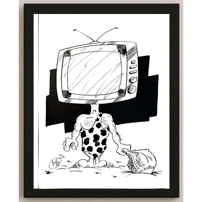 Szalai Attila 29x21cm Orijinal Karikatür BOD05374