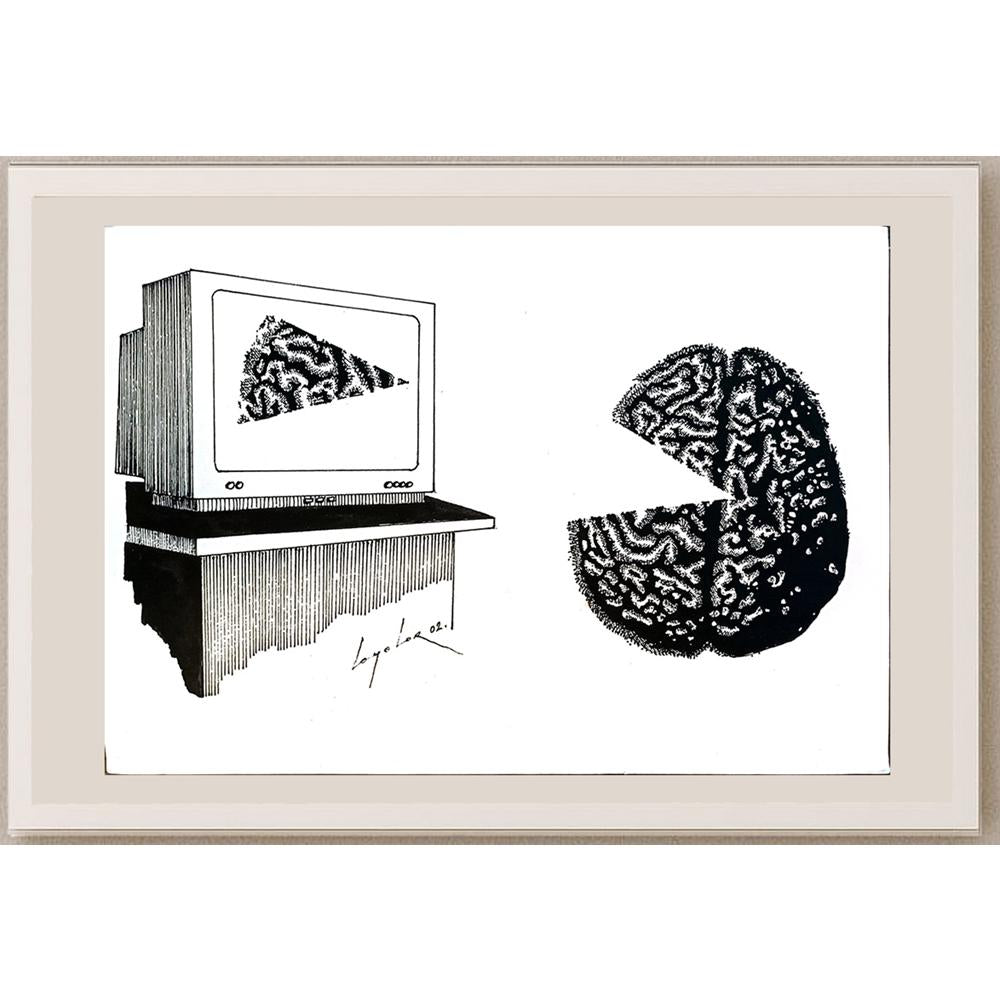 Luka Lagator 29x21cm Orijinal Karikatür BOD05376