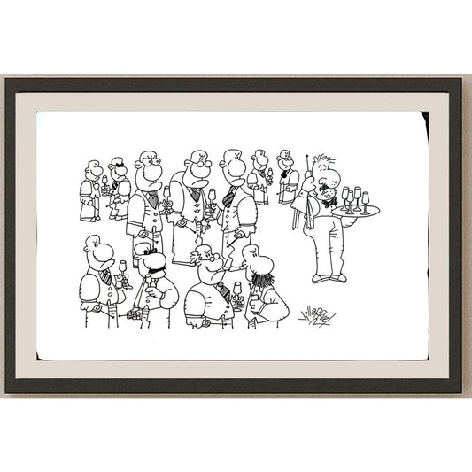Juan Francisco Villarruel 33x21cm Orijinal Karikatür BOD05377
