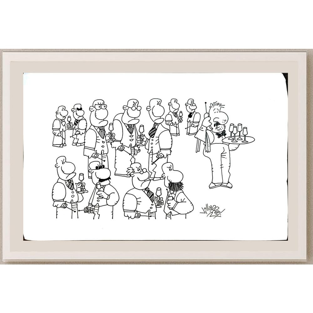 Juan Francisco Villarruel 33x21cm Orijinal Karikatür BOD05377
